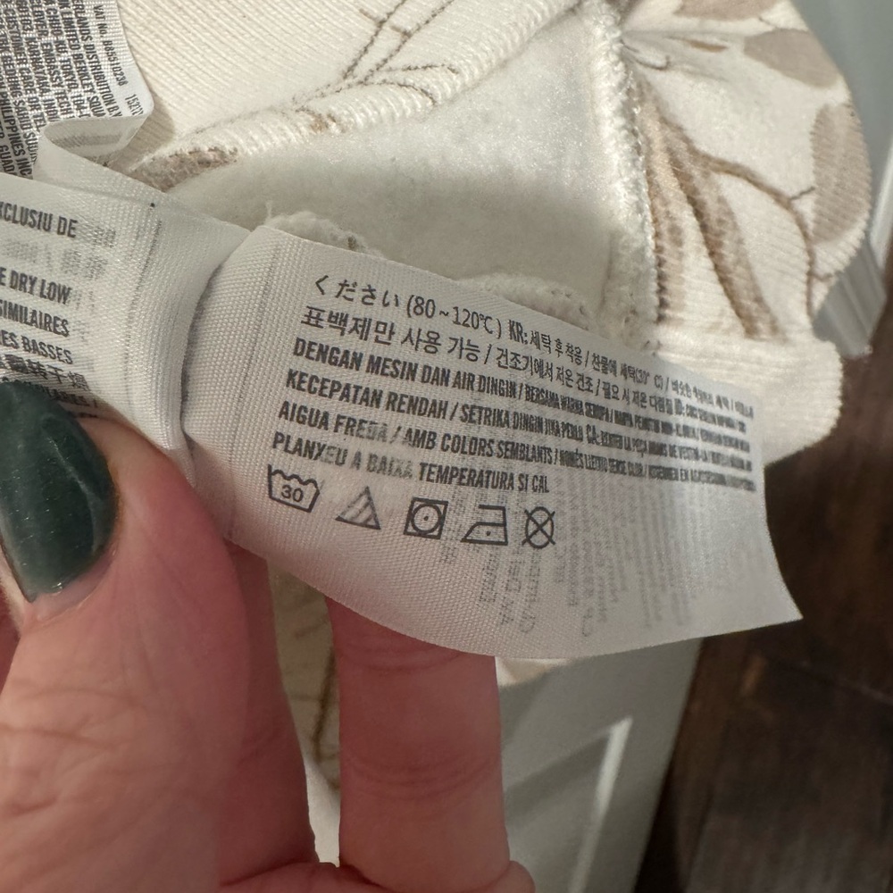 Abercrombie & Fitch Soft Ivory Nature Camo Sweatshirt Size L - Picture 7 of 13